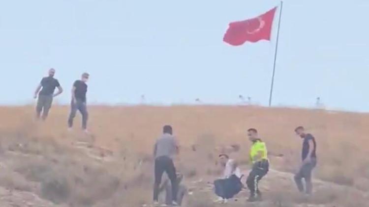 Son dakika haberler: Tepki çeken olay... Şanlıurfa'da Türk bayrağını indirmeye çalışan şahıs tutuklandı
