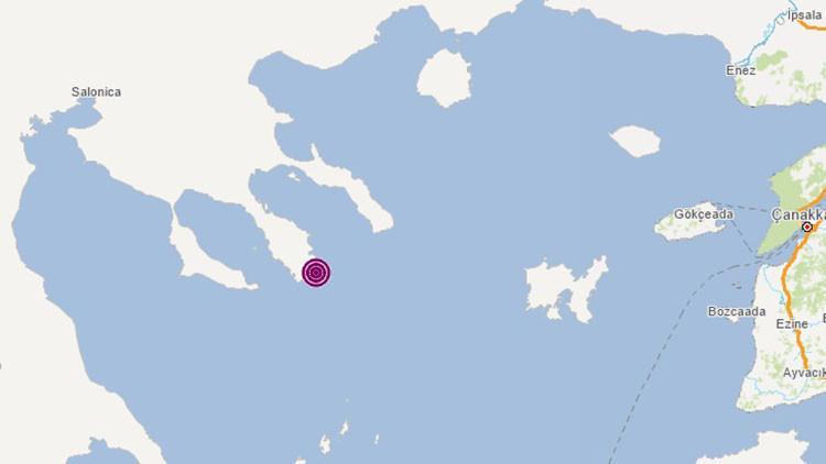 Son dakika depremler... Ege Denizi'nde 5.3 büyüklüğünde deprem