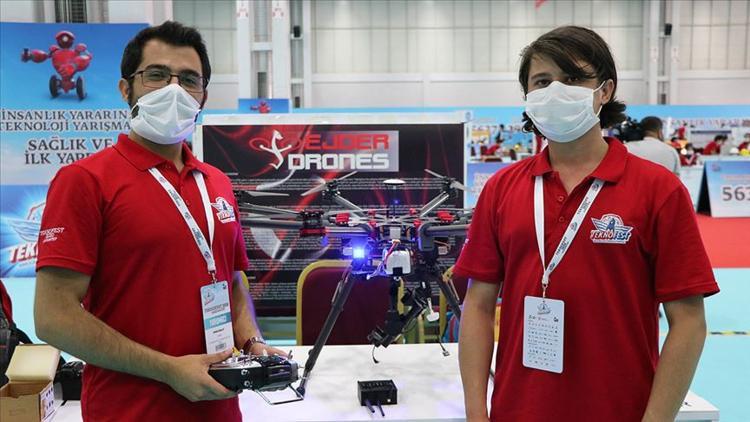 İki kardeşten mayını havadan belirleyip imha edecek drone