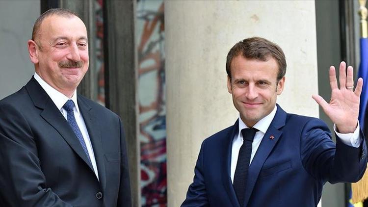 Son dakika: Aliyev ve Macron, Ermenistan-Azerbaycan cephe hattındaki çatışmaları görüştü