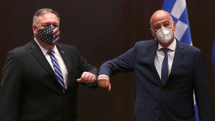 ABD Dışişleri Bakanı Pompeo Yunanistan'da mevkidaşı Dendias ile görüştü