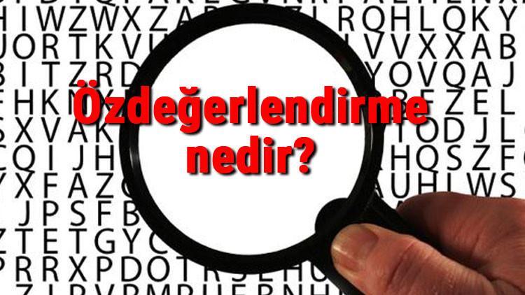 Özdeğerlendirme nedir? Özdeğerlendirme raporu nasıl yazılır? Özdeğerlendirme formu örneği
