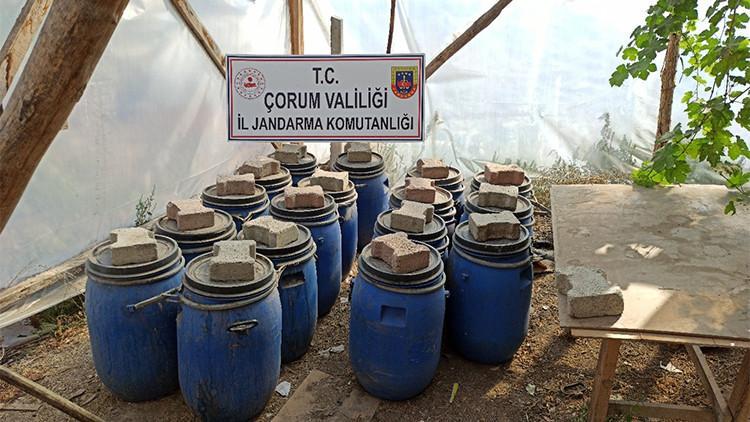 Çorum'da kaçak içki operasyonu
