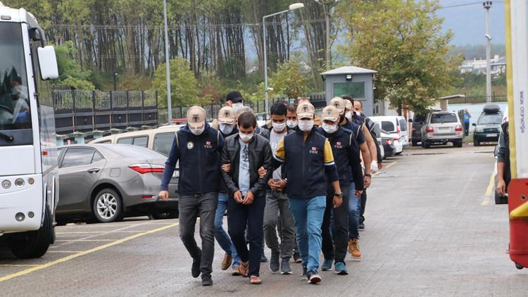 Düzce'de, DEAŞ operasyonunda şüpheliler adliyede