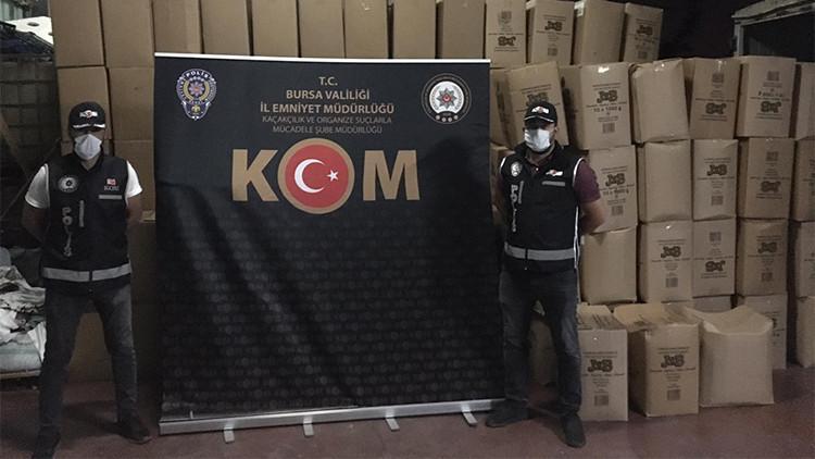 Bursa'da sahte tütün operasyonu
