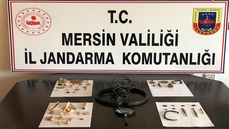 Mersin'de tarihi eser kaçakçılığı operasyonu