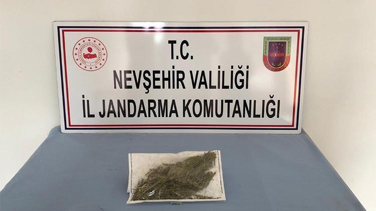 Avanos’ta 62 gram esrar ele geçirildi