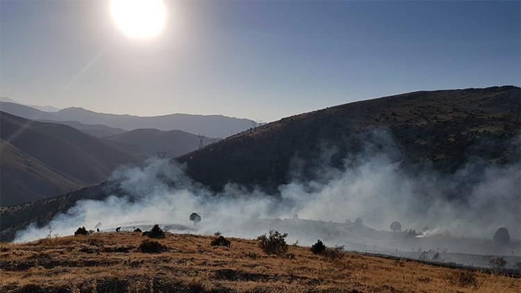 Sarız'da ormanlık alanda yangın çıktı