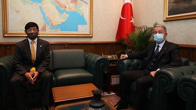 Milli Savunma Bakanı Akar, Japonya'nın Ankara Büyükelçisi Akio ile görüştü