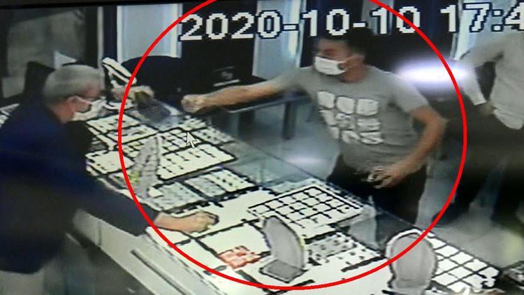 Avcılar'da kuyumcunun dikkati dolandırıcılığı önledi, şüpheli kamerada