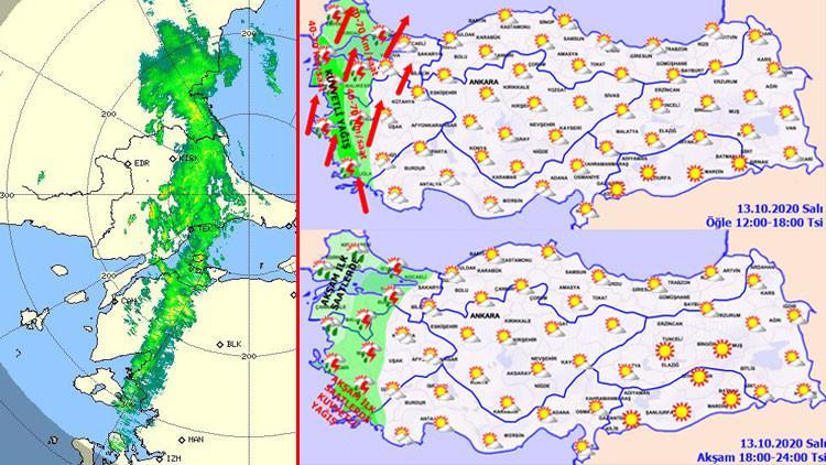 Son dakika haberler... Dikkat! Uyarı gelmişti, işte son radar görüntüsü