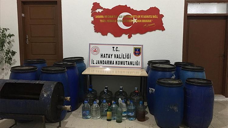 Hatay'da sahte alkol operasyonu