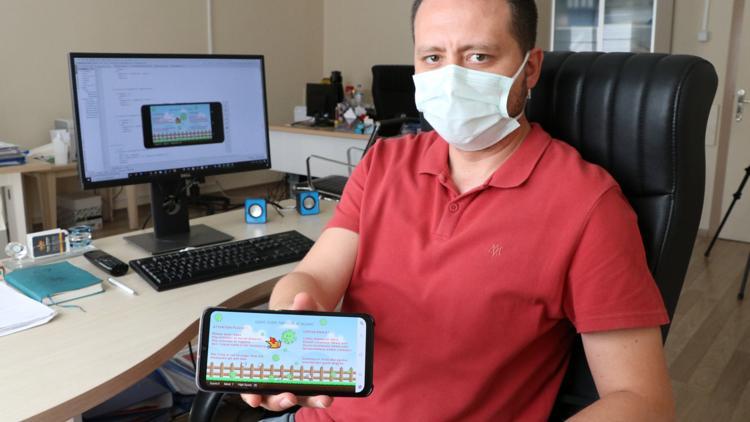 Niğdeli mühendisten koronavirüse karşı mobil oyun