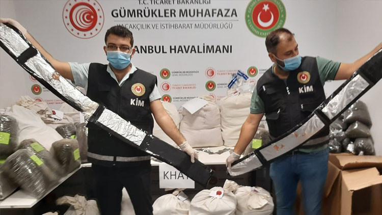 İstanbul Havalimanı'nda operasyon, 420 kilogram uyuşturucu yakalandı