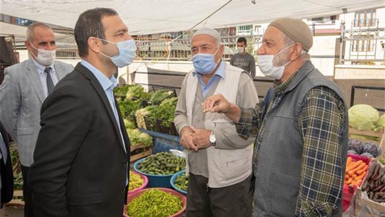 Kaymakam Aslan, esnafı ziyaret etti
