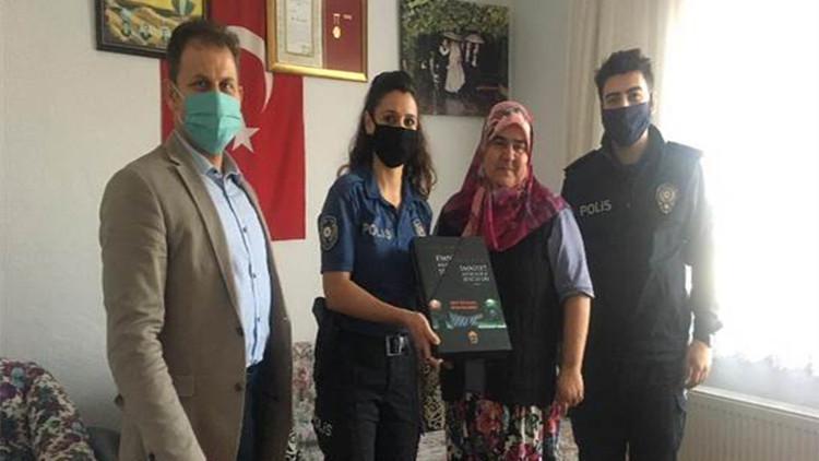 Biga’da şehit polis ailelerine ziyaret