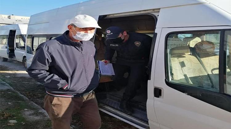 Çavdarhisar'da okul servislerine denetim