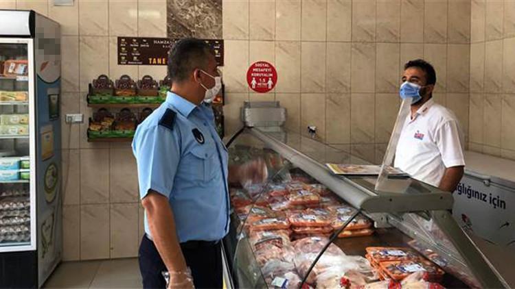 Nurdağı'nda kasap ve marketlerde denetim