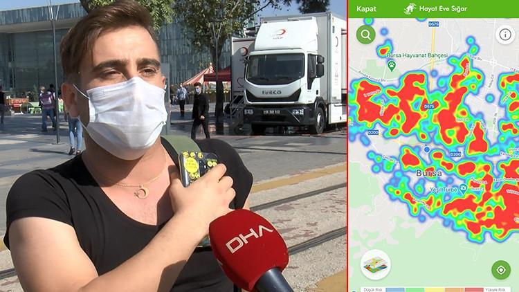 Son dakika haberler: Bursa'da maskesiz yakalandı maske takmayanlara sitem etti