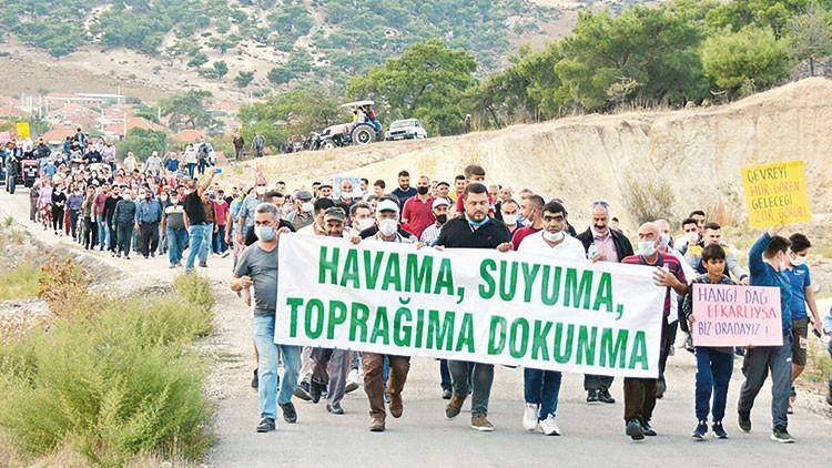 Dikili’de kum ocağı isyanı