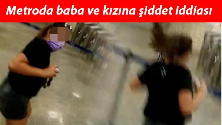 Metroda baba ve kızına şiddet iddiası! 'Bizi orada kilitlediler...'