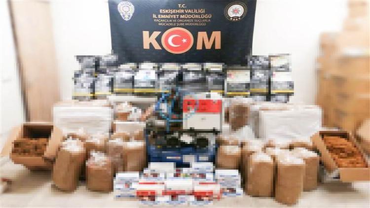 Eskişehir'de 474 kilo kaçak tütün ele geçirildi