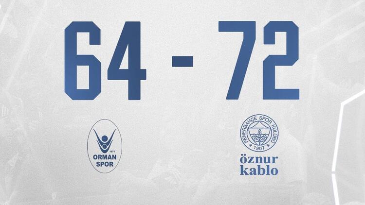 KBSL | OGM Ormanspor 64-72 Fenerbahçe Öznur Kablo