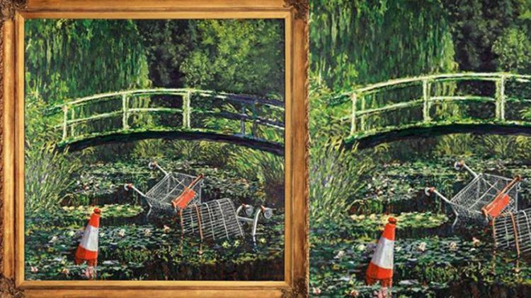 İngiliz sanatçı Banksy'nin eseri 9,8 milyon dolara alıcı buldu