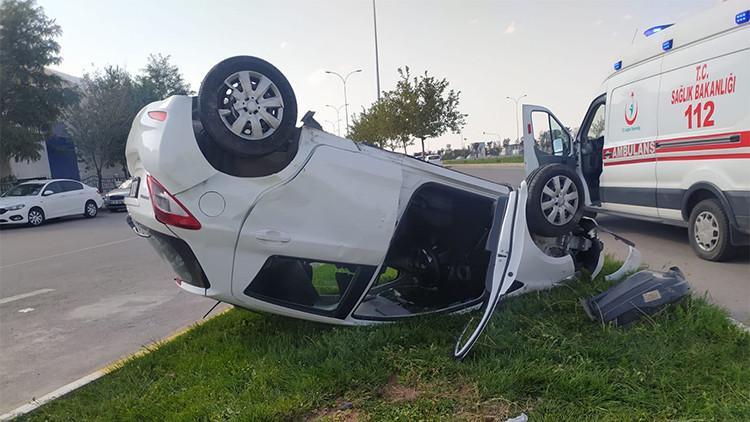 Aksaray’da otomobiller çarpıştı: 2 yaralı