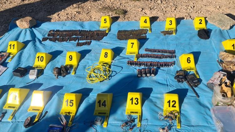 Giresun kırsalında, PKK'lı teröristlerin kullandığı depolar imha edildi