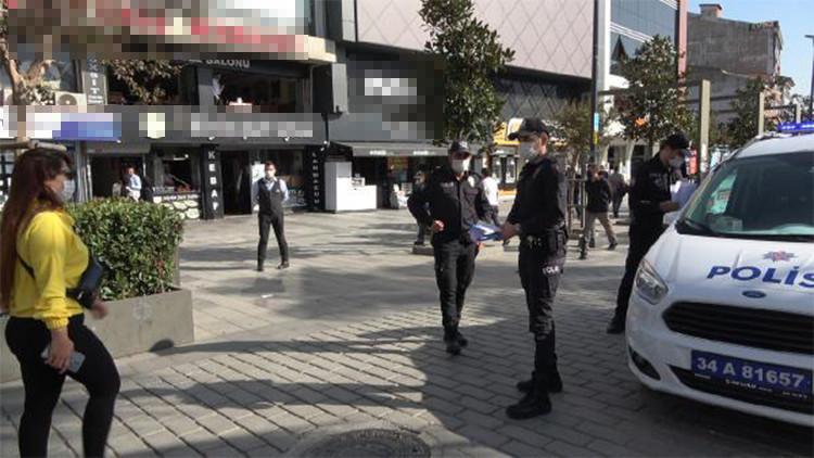 Arnavutköy'de maske denetimi