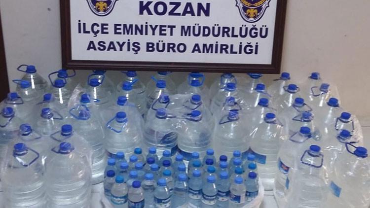 Adana'da operasyon! Çok sayıda kaçak içki ele geçirildi, 1 gözaltı
