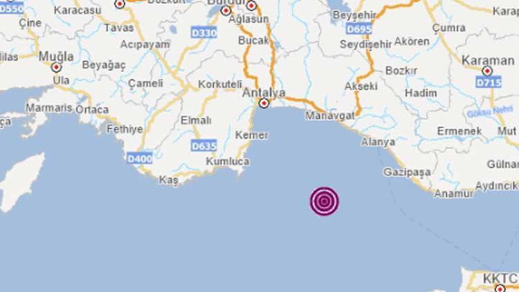 Son dakika haberler: Akdeniz'de 3.5 büyüklüğünde deprem