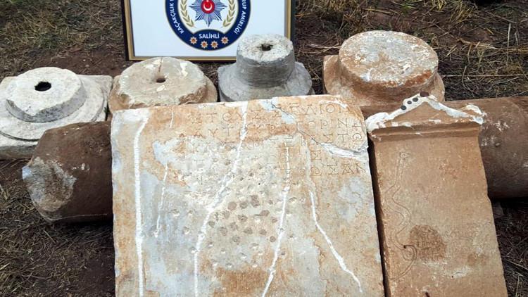 Manisa'da Roma ve Bizans dönemlerine ait eserler ele geçirildi