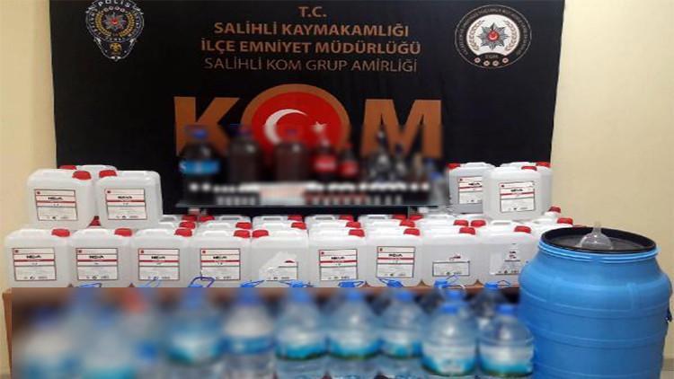 Salihli'de sahte içki operasyonu: 4 gözaltı