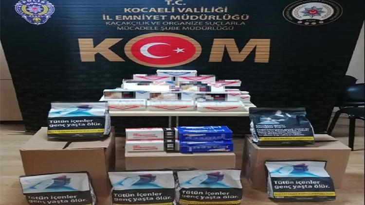 İzmit’te 540 kilo kaçak tütün ele geçirildi