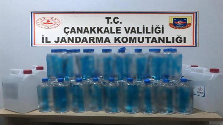 Biga’da sahte alkol operasyonuna 3 gözaltı