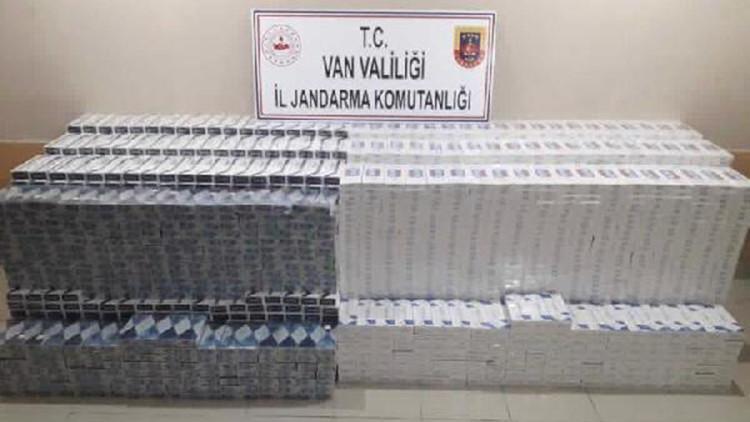 Başkale’de 38 bin 750 paket kaçak sigara ele geçirildi