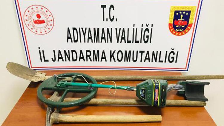 Adıyaman'da kaçak kazıya 3 gözaltı