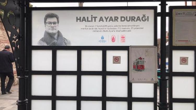 Halit Ayar'ın adı Tünel tramvay durağına verildi