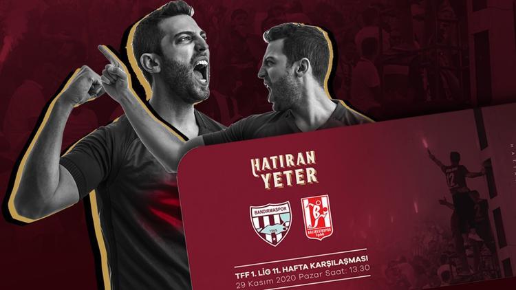 Bandırmaspor'dan Balıkesir derbisi için hatıra bileti kampanyası!