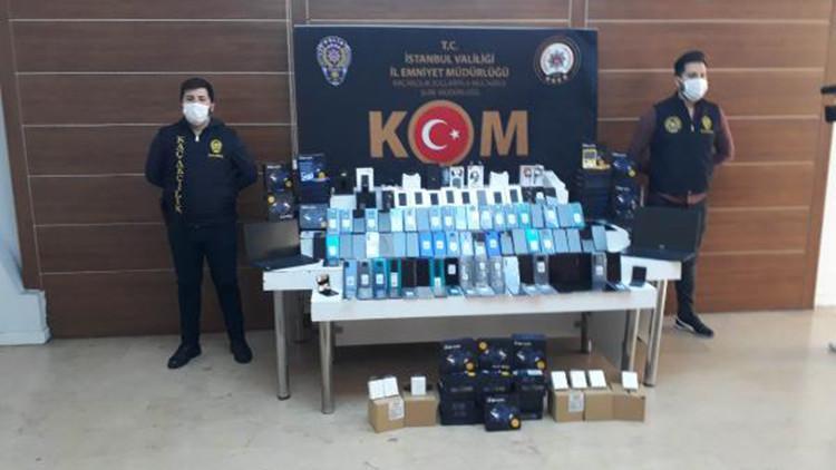Fatih'te kaçak elektronik cihaz operasyonu