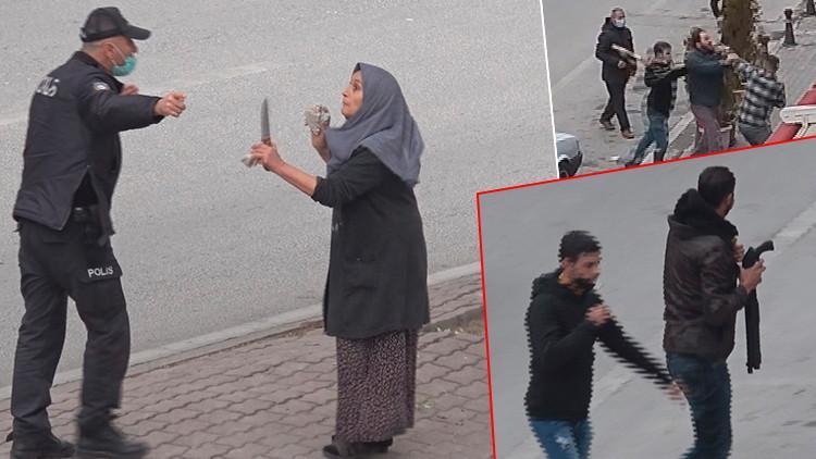Son dakika haberler: Çorbacıdaki tartışma sokağa taştı! Taşlı sopalı kavga kamerada