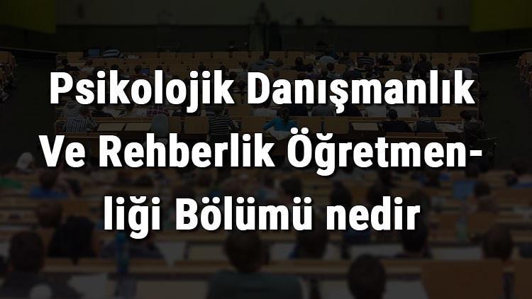 Psikolojik Danışmanlık Ve Rehberlik Öğretmenliği Bölümü nedir ve mezunu ne iş yapar? Bölümü olan üniversiteler, dersleri ve iş imkanları