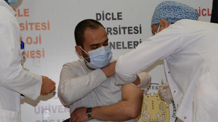 Çinin koronavirüs aşısı Diyarbakırda gönüllüler üzerinde uygulandı