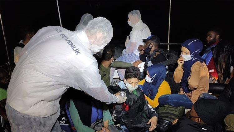 Kuşadasında, Türk karasularına geri itilen 27 sığınmacı kurtarıldı