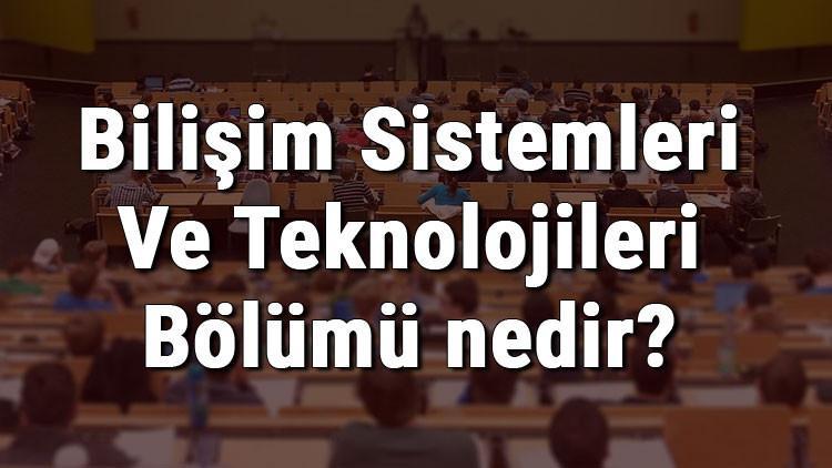 Bilişim Sistemleri Ve Teknolojileri Bölümü nedir ve mezunu ne iş yapar? Bölümü olan üniversiteler, dersleri ve iş imkanları