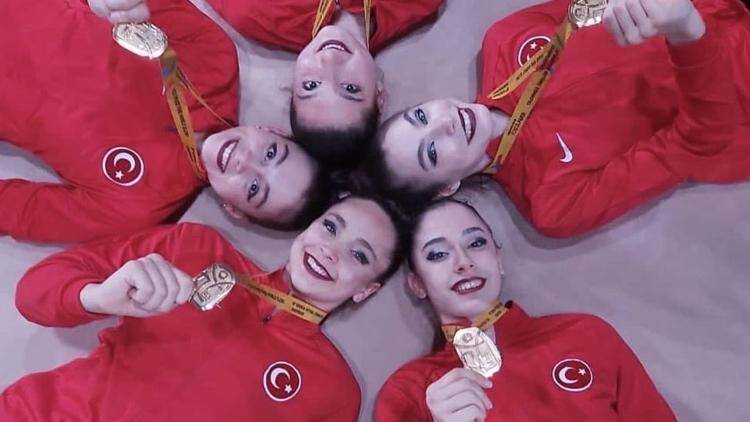 Son Dakika | Türkiye, Kadın Ritmik Cimnastik dalında Avrupa şampiyonu oldu!