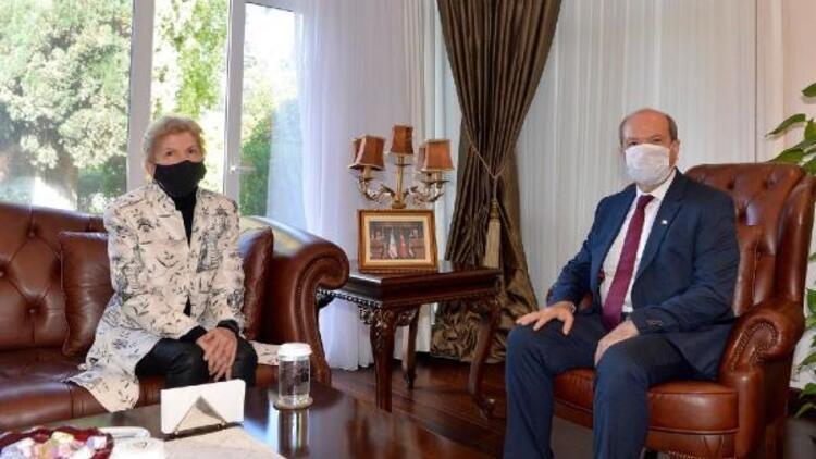 KKTC Cumhurbaşkanı Tatar, BM Genel Sekteri Özel Temsilcisi Jane Lute ile görüştü