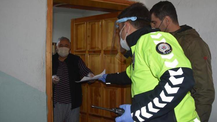 Covid-19 tedavisi görürken, aracının kaybolan plakası evinde yenilendi